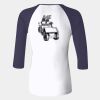 Ladies' Baby Rib Three-QuarterSleeve Contrast Raglan T-Shirt Thumbnail