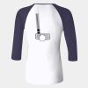 Ladies' Baby Rib Three-QuarterSleeve Contrast Raglan T-Shirt Thumbnail