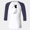 Ladies' Baby Rib Three-QuarterSleeve Contrast Raglan T-Shirt Thumbnail