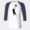 Ladies' Baby Rib Three-QuarterSleeve Contrast Raglan T-Shirt Thumbnail