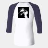 Ladies' Baby Rib Three-QuarterSleeve Contrast Raglan T-Shirt Thumbnail