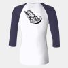 Ladies' Baby Rib Three-QuarterSleeve Contrast Raglan T-Shirt Thumbnail