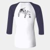 Ladies' Baby Rib Three-QuarterSleeve Contrast Raglan T-Shirt Thumbnail