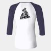 Ladies' Baby Rib Three-QuarterSleeve Contrast Raglan T-Shirt Thumbnail