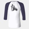 Ladies' Baby Rib Three-QuarterSleeve Contrast Raglan T-Shirt Thumbnail