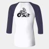 Ladies' Baby Rib Three-QuarterSleeve Contrast Raglan T-Shirt Thumbnail