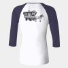 Ladies' Baby Rib Three-QuarterSleeve Contrast Raglan T-Shirt Thumbnail