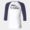 Ladies' Baby Rib Three-QuarterSleeve Contrast Raglan T-Shirt Thumbnail