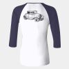 Ladies' Baby Rib Three-QuarterSleeve Contrast Raglan T-Shirt Thumbnail