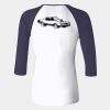 Ladies' Baby Rib Three-QuarterSleeve Contrast Raglan T-Shirt Thumbnail