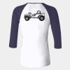 Ladies' Baby Rib Three-QuarterSleeve Contrast Raglan T-Shirt Thumbnail