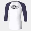 Ladies' Baby Rib Three-QuarterSleeve Contrast Raglan T-Shirt Thumbnail