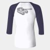 Ladies' Baby Rib Three-QuarterSleeve Contrast Raglan T-Shirt Thumbnail