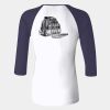 Ladies' Baby Rib Three-QuarterSleeve Contrast Raglan T-Shirt Thumbnail