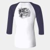 Ladies' Baby Rib Three-QuarterSleeve Contrast Raglan T-Shirt Thumbnail