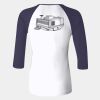 Ladies' Baby Rib Three-QuarterSleeve Contrast Raglan T-Shirt Thumbnail