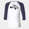 Ladies' Baby Rib Three-QuarterSleeve Contrast Raglan T-Shirt Thumbnail