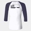 Ladies' Baby Rib Three-QuarterSleeve Contrast Raglan T-Shirt Thumbnail