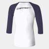 Ladies' Baby Rib Three-QuarterSleeve Contrast Raglan T-Shirt Thumbnail