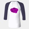 Ladies' Baby Rib Three-QuarterSleeve Contrast Raglan T-Shirt Thumbnail