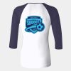 Ladies' Baby Rib Three-QuarterSleeve Contrast Raglan T-Shirt Thumbnail