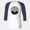 Ladies' Baby Rib Three-QuarterSleeve Contrast Raglan T-Shirt Thumbnail