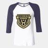 Ladies' Baby Rib Three-QuarterSleeve Contrast Raglan T-Shirt Thumbnail