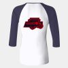 Ladies' Baby Rib Three-QuarterSleeve Contrast Raglan T-Shirt Thumbnail