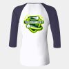 Ladies' Baby Rib Three-QuarterSleeve Contrast Raglan T-Shirt Thumbnail