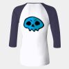 Ladies' Baby Rib Three-QuarterSleeve Contrast Raglan T-Shirt Thumbnail