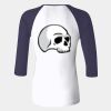 Ladies' Baby Rib Three-QuarterSleeve Contrast Raglan T-Shirt Thumbnail