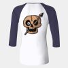 Ladies' Baby Rib Three-QuarterSleeve Contrast Raglan T-Shirt Thumbnail