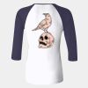 Ladies' Baby Rib Three-QuarterSleeve Contrast Raglan T-Shirt Thumbnail