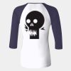 Ladies' Baby Rib Three-QuarterSleeve Contrast Raglan T-Shirt Thumbnail