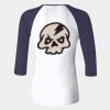 Ladies' Baby Rib Three-QuarterSleeve Contrast Raglan T-Shirt Thumbnail