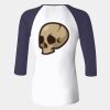 Ladies' Baby Rib Three-QuarterSleeve Contrast Raglan T-Shirt Thumbnail