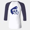 Ladies' Baby Rib Three-QuarterSleeve Contrast Raglan T-Shirt Thumbnail