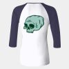 Ladies' Baby Rib Three-QuarterSleeve Contrast Raglan T-Shirt Thumbnail