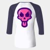 Ladies' Baby Rib Three-QuarterSleeve Contrast Raglan T-Shirt Thumbnail