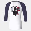 Ladies' Baby Rib Three-QuarterSleeve Contrast Raglan T-Shirt Thumbnail