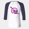 Ladies' Baby Rib Three-QuarterSleeve Contrast Raglan T-Shirt Thumbnail