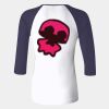 Ladies' Baby Rib Three-QuarterSleeve Contrast Raglan T-Shirt Thumbnail