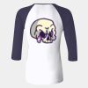 Ladies' Baby Rib Three-QuarterSleeve Contrast Raglan T-Shirt Thumbnail