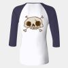 Ladies' Baby Rib Three-QuarterSleeve Contrast Raglan T-Shirt Thumbnail