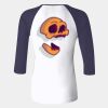 Ladies' Baby Rib Three-QuarterSleeve Contrast Raglan T-Shirt Thumbnail