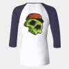 Ladies' Baby Rib Three-QuarterSleeve Contrast Raglan T-Shirt Thumbnail