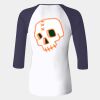 Ladies' Baby Rib Three-QuarterSleeve Contrast Raglan T-Shirt Thumbnail