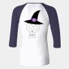 Ladies' Baby Rib Three-QuarterSleeve Contrast Raglan T-Shirt Thumbnail