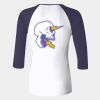 Ladies' Baby Rib Three-QuarterSleeve Contrast Raglan T-Shirt Thumbnail