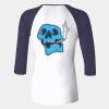 Ladies' Baby Rib Three-QuarterSleeve Contrast Raglan T-Shirt Thumbnail